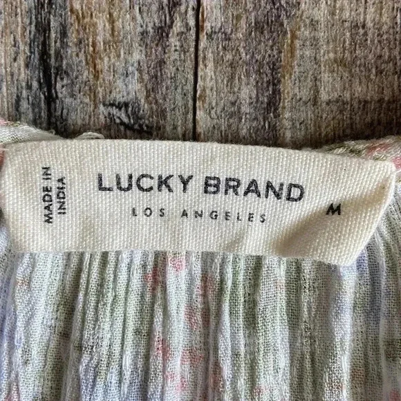 Lucky Brand | Bell Sleeve V- Neck  Top - Picture 5 of 7